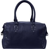 LE SAC ROCK STEPHANIE EN CUIR BLEU MARINE HYPERSOUPLE