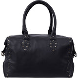 LE SAC ROCK STEPHANIE EN CUIR NOIR  HYPERSOUPLE