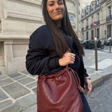 LE SUBLIME SAC TARZAN EN AGNEAU PLONGÉ BORDEAUX