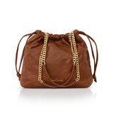 LA SAC SUBLIME EN AGNEAU PLONGE TARZAN EN CUIR CAMEL